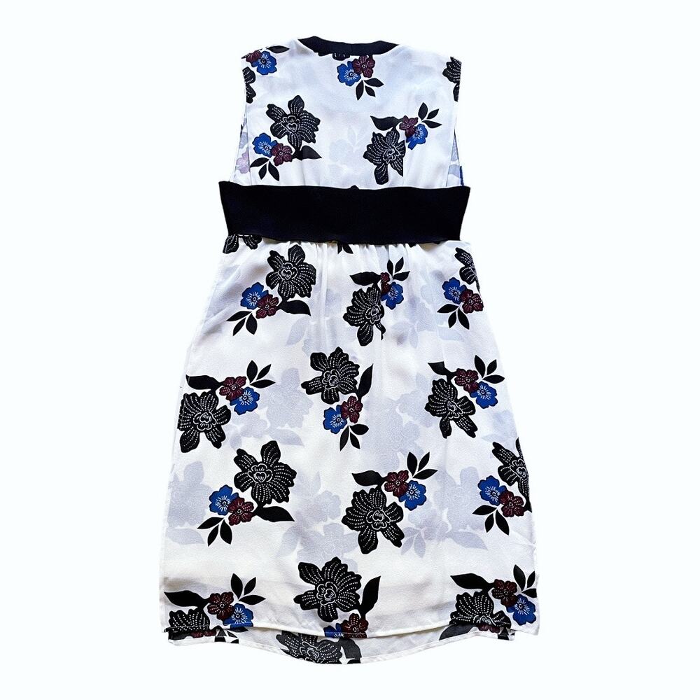 A.L.C. White Silk Harvey African Floral Print Mini Dress Size 2 - Picture 5 of 7